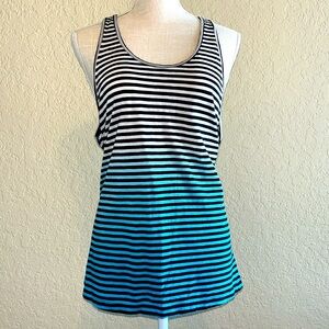 🩵 VS PINK Ombré Striped Tank Top